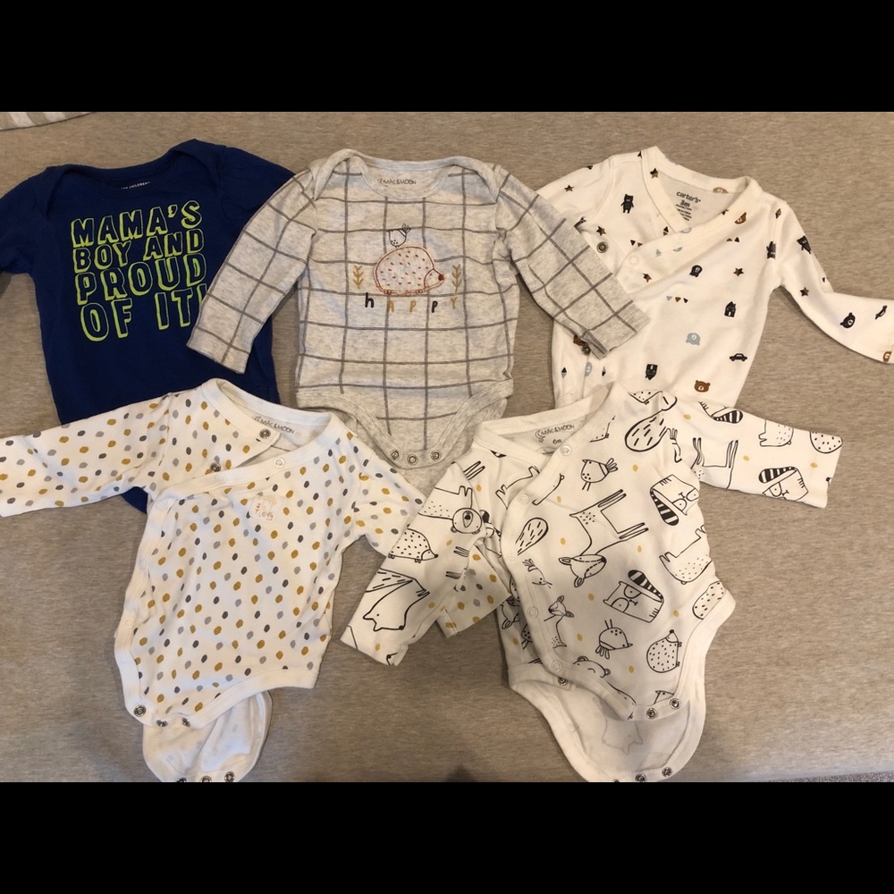 sold/Baby boy long sleeve onesies